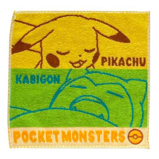 Pokemon Center Mini Towel Pikachu & Snorlax