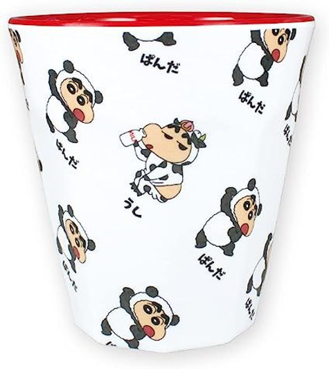 T's Factory Melamine Cup Crayon Shin-chan In Panda Costume