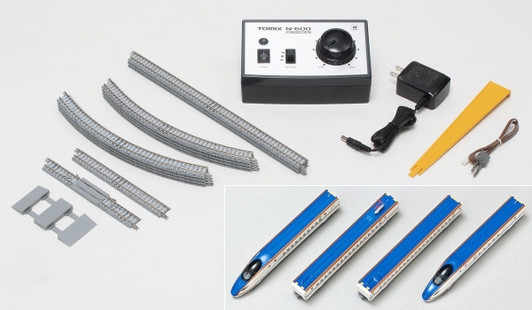 Tomix 90190 Series W7 Shinkansen Kagayaki (4 Cars Set) Starter Set (Rail Pattern A) (N scale)