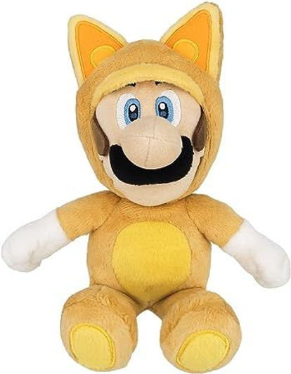 San-ei Plush Toy S Super Mario 3D Land Kitsune Luigi
