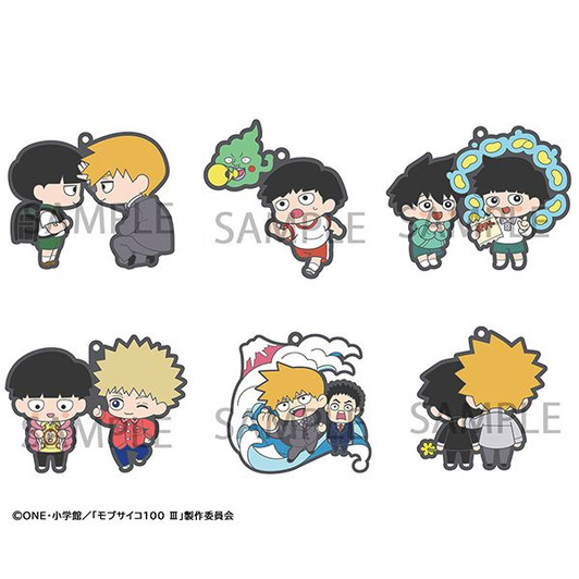 Megahouse Rubber Mascot Buddy Colle Mob Psycho 100 III 6pcs Box