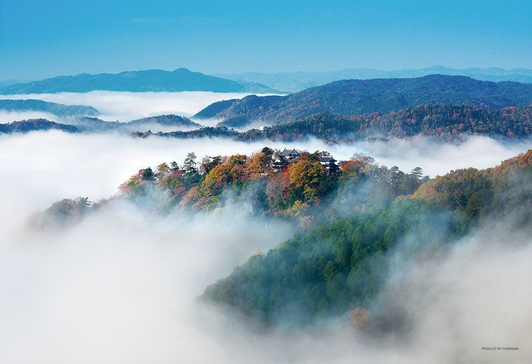 Yanoman Jigsaw Puzzle 01-2058 Bicchu Matsuyama Castle Japan (108 L-Pieces)