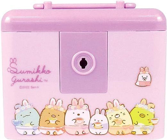 T's Factory Sumikko Gurashi 2-Tier Storage Box (with key) - Mysterious Rabbit Garden