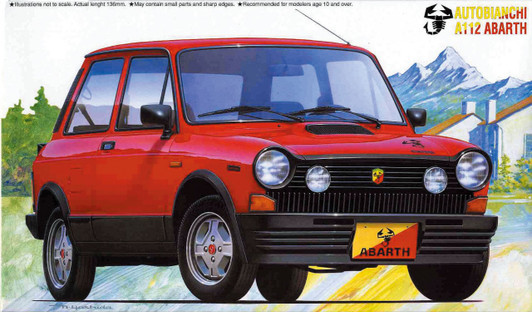 Fujimi RS-23 Autobianchi A112 1/24 Scale Kit 124735