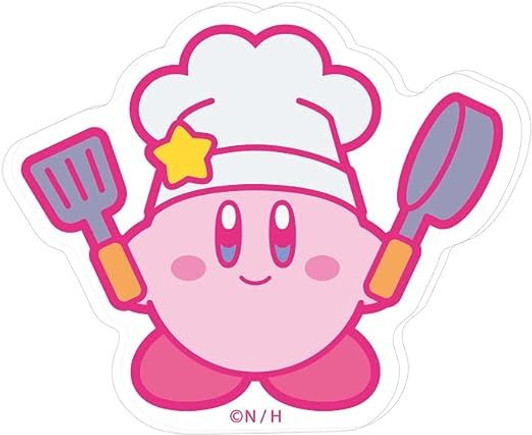 T's Factory Kirby MUTEKI! SUTEKI! CLOSET Acrylic Sticker - Chef Kirby