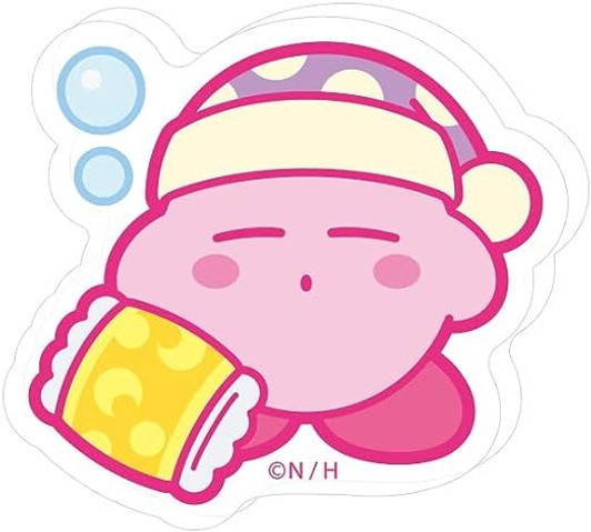 T's Factory Kirby MUTEKI! SUTEKI! CLOSET Acrylic Sticker - Sleepy Kirby