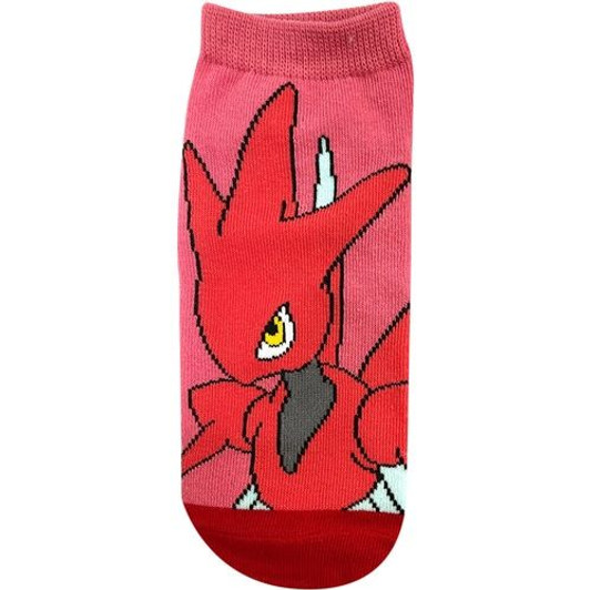 Pokemon Center Original Pokemon Center Ladies Socks - Carax Scizor Battle Stance (23~25cm)