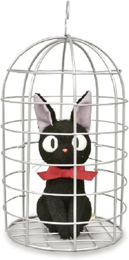 Sun Arrow Studio Ghibli Plush Toy M Kiki's Delivery Service Jiji in the Cage