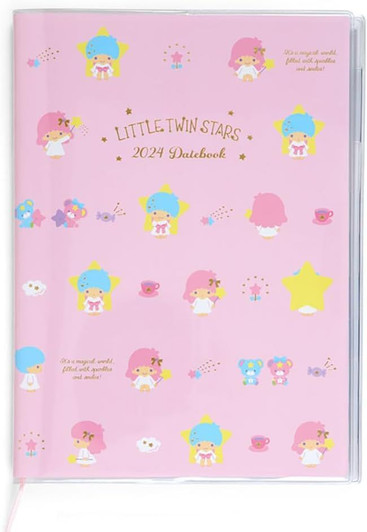 Sanrio A5 Schedule Book Daily Planer 2024 - Little Twin Stars