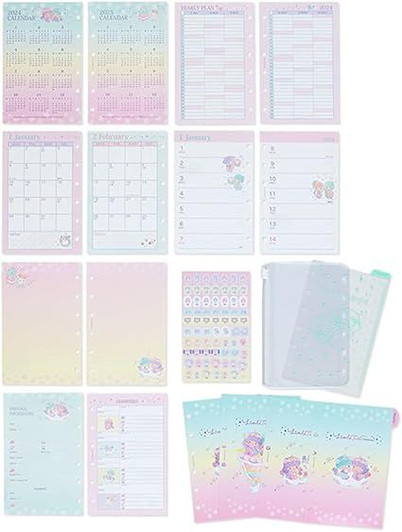 2023 - 2024 Hello Kitty Agenda Refills for FF Pocket Organiser PINK & RED  Sanrio Japan Planner Setup Inspired by You.