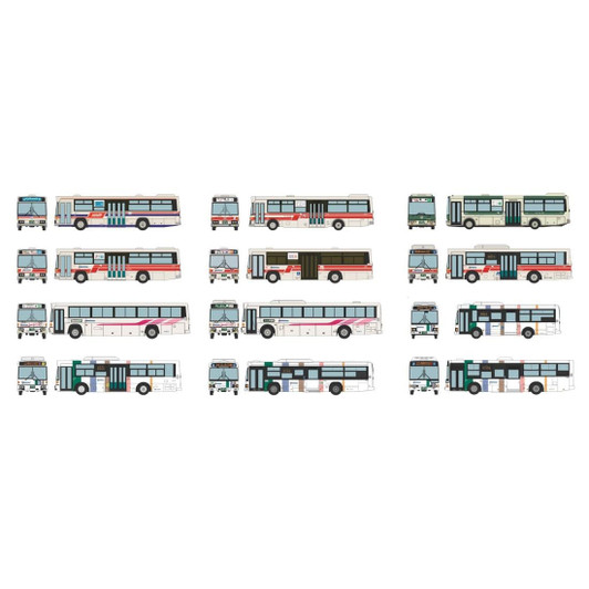 Tomytec The Bus Collection Nishitetsu Bus Special (12 Buses Randomly Packed) (N scale)