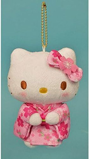 Nakajima Sanrio Mascot Hello Kitty in Sakura Kimono