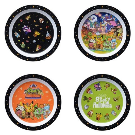Pokemon Center Original Melamine Plates (set of 4) Paldea Spooky Halloween