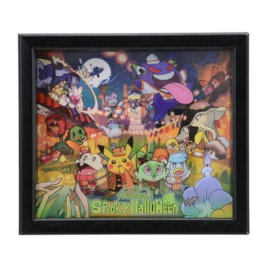 Pokemon Center Original Acrylic Art with Frame Paldea Spooky Halloween