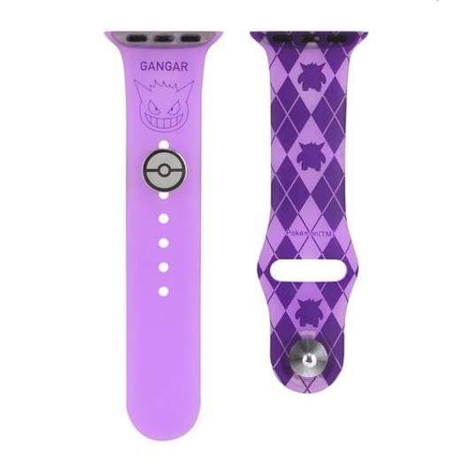 Pokemon Center Original Apple Watch 41/40/38mm Compatible Silicone Band - Gengar