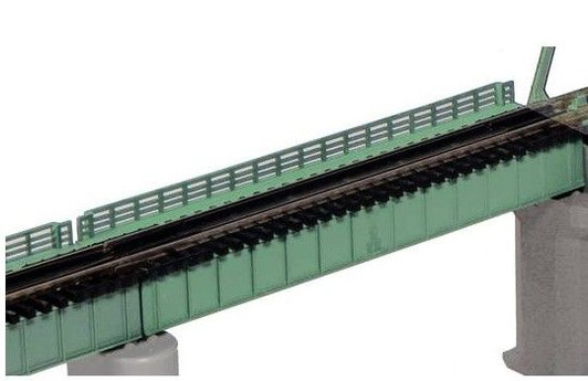Kato 20-459 124mm (4 7/8') Single Deck Plate Girder Bridge S124T (Light Green) (N scale)