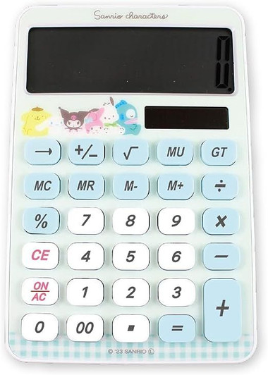 T's Factory Sanrio Calculator Light Blue