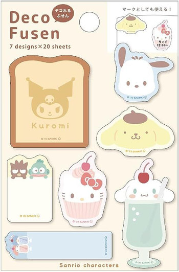 T's Factory Sanrio Deco Sticky Notes Pastel