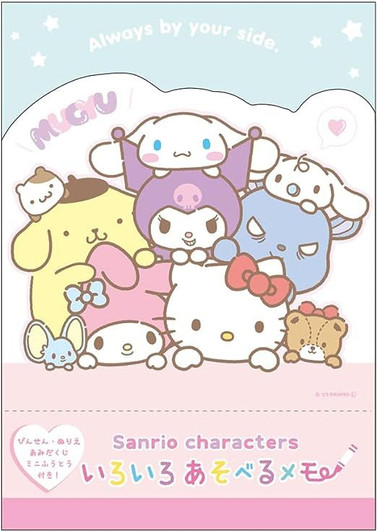 T's Factory Sanrio Cute Notebook Memo with Various Games - Mugyutto