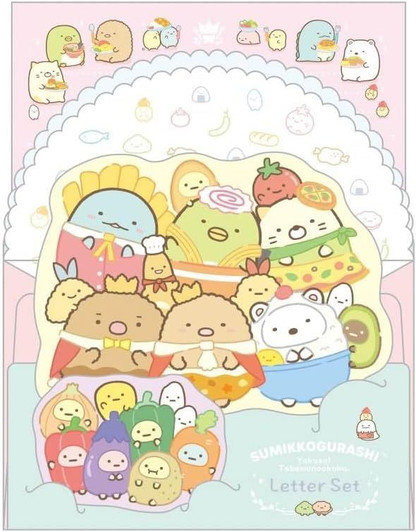 San-x Sumikko Gurashi Letter Set Kingdom of Foods