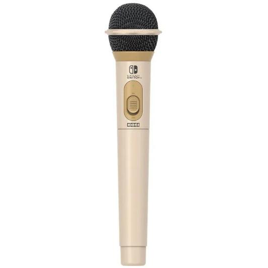 Hori Wireless Karaoke Microphone for Nintendo Switch Beige (Nintendo Official Licensed)