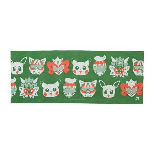 Pokemon Center Original Tenugui Mask Patterns (Blue Mask)
