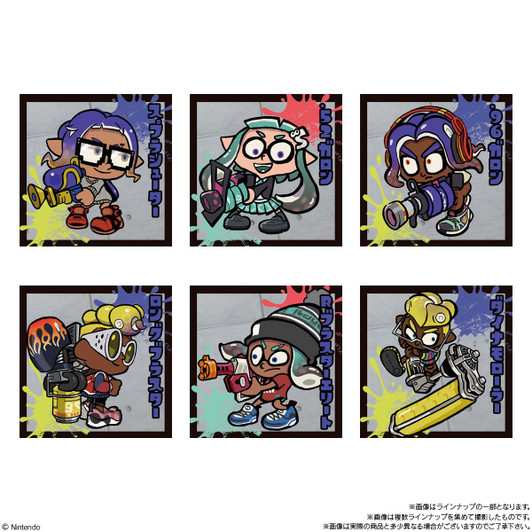 Bandai Candy Splatoon 3 Tableturf Battle Metallic Sticker Collection 20pcs Box