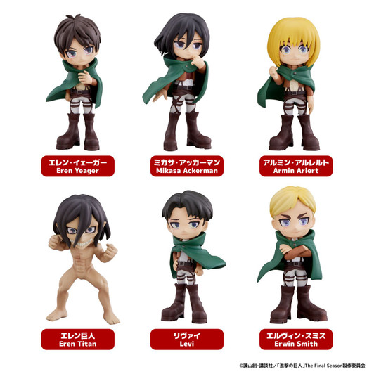 Bushi Road Creative PalVerse Attack on Titan 6pcs Complete Box