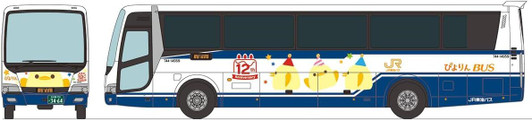Tomytec Bus Collection JR Tokai Bus Piyorin Wrapping Bus (N scale)