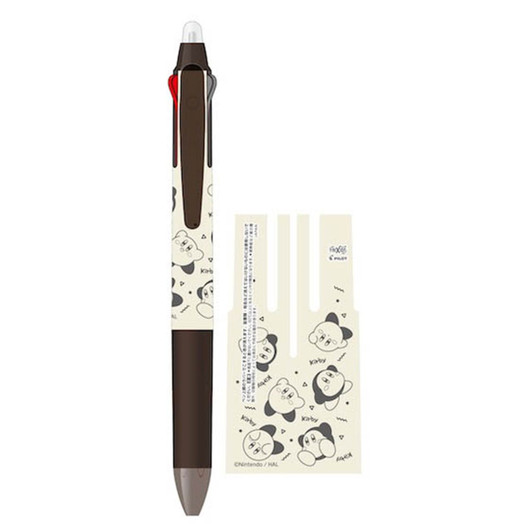 Ensky Kirby Friction Slim 3 Ballpoint Pen / Kirby & Waddle Dee