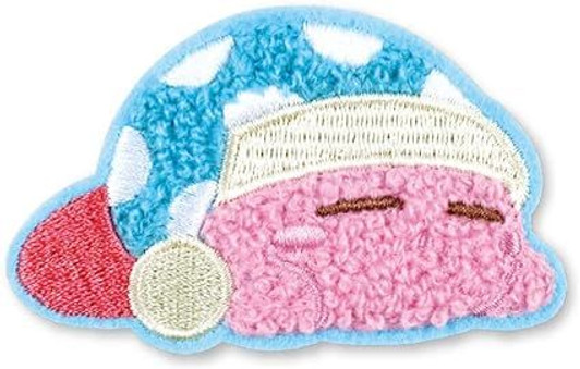 T's Factory Kirby Mokomoko Fluffy Embroidery Sticker Sleep