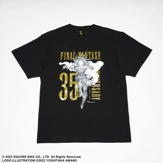 Square Enix Final Fantasy 35th Anniversary T-shirt Black