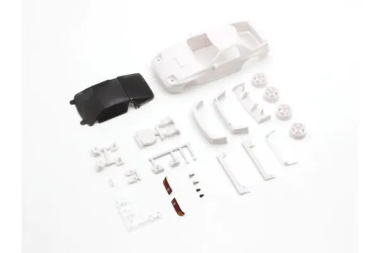 Kyosho MZN213 MAZDA SAVANNA RX-7 FC3S White Body set (w/Rim for AWD)