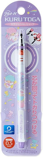 Sanrio Mechanical Pencil Kurutoga 0.5mm Little Twin Stars
