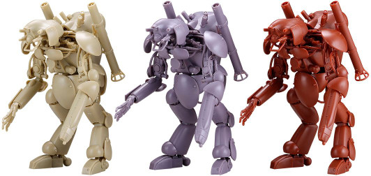 Kaiyodo ARTPLA 1/35 Humanoid Type Unmanned Interceptor Grosser Hund 3 Machine Plastic Model Set (Maschinen Krieger)