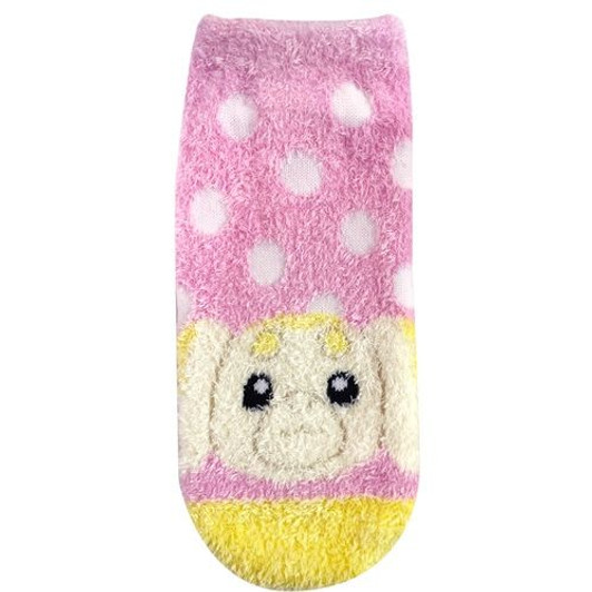 Pokemon Center Original Fluffy Socks MokoMoko Polkadot Fidough (23~25cm)