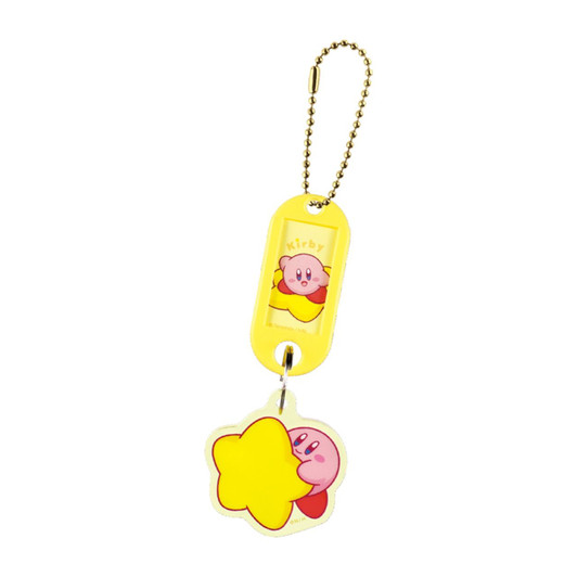 T's Factory Kirby Name Tag Keychain Yellow