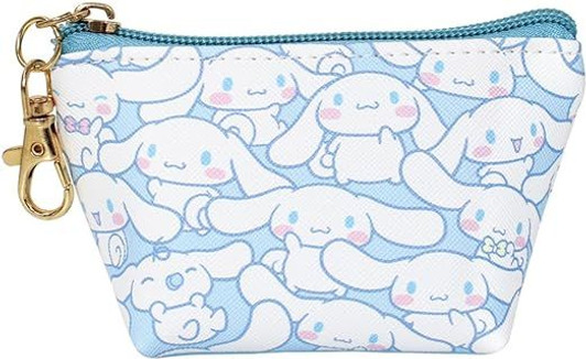T's Factory Triangle Mini Pouch - Sanrio Cinnamoroll (Gyugyu Pattern)