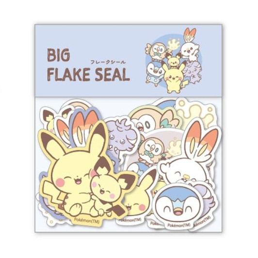 Pokemon Center Original BIG Flake Sticker B PokePeace
