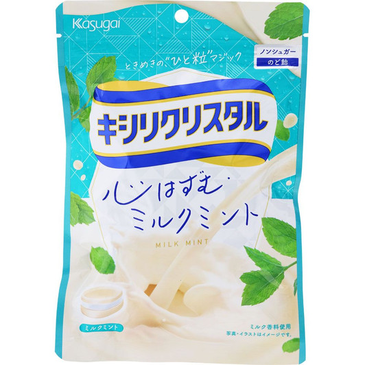 Kasugai Seika Xyli Crystal Milk Mint Throat Candy 71g