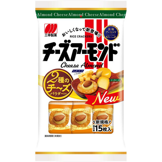 Sanko Seika Cheese Almond 15 sheets