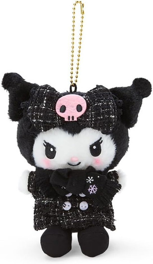 Sanrio Plush Mascot Holder - Kuromi (Winter Outfits)