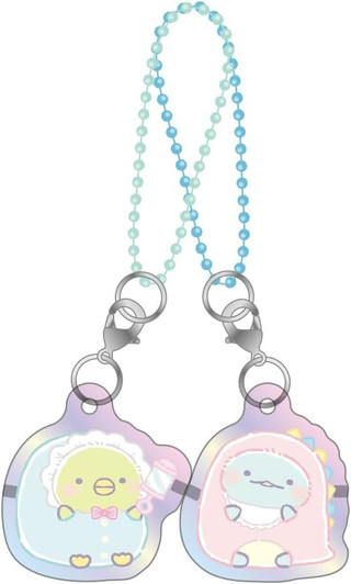 T's Factory Sumikko Gurashi Aurora Pear Acrylic Keychain Penguin? & Tokage (Sumikko Baby)