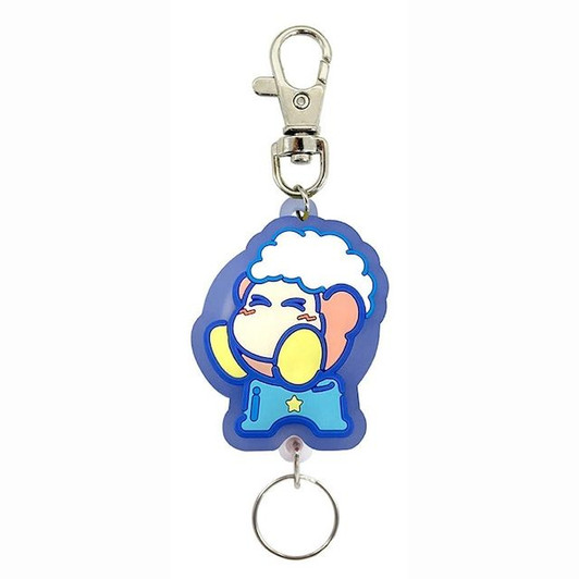 SK JAPAN Kirby  Rubber Reel Keychain Sweet Dream Bubble Waddle Dee