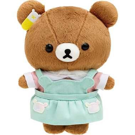 San-x Rilakkuma Collectible Plush Doll - Nurse Chairoikoguma