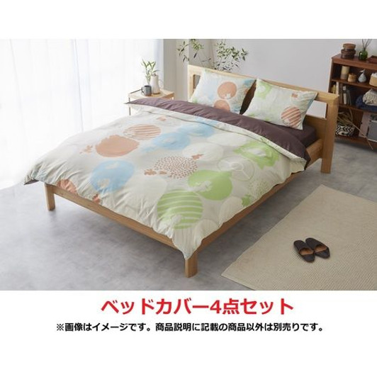 Bed Cover Set Chimchar for Double Bed (Set of 4) Pokemon Partner