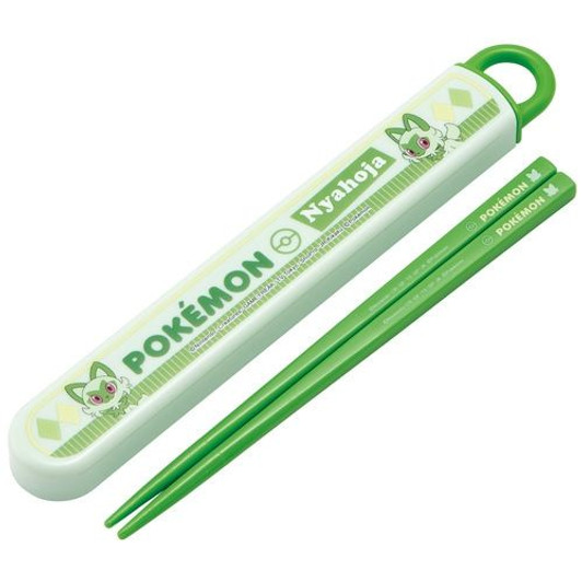 Pokemon Center Original Antibacterial Chopsticks with Case - Sprigatito