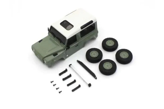 Kyosho MXBT07GR MX-01 Land Rover Defender 90 Heritage Grasmere Green / Alaska White