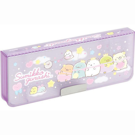 San-x Sumikko Gurashi Clear Soft Pen Case Stars and Hearts