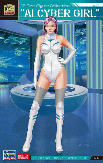 Hasegawa 1/12 Real Figure Collection No.38 A.I. Cyber Girl Resin Figure Kit